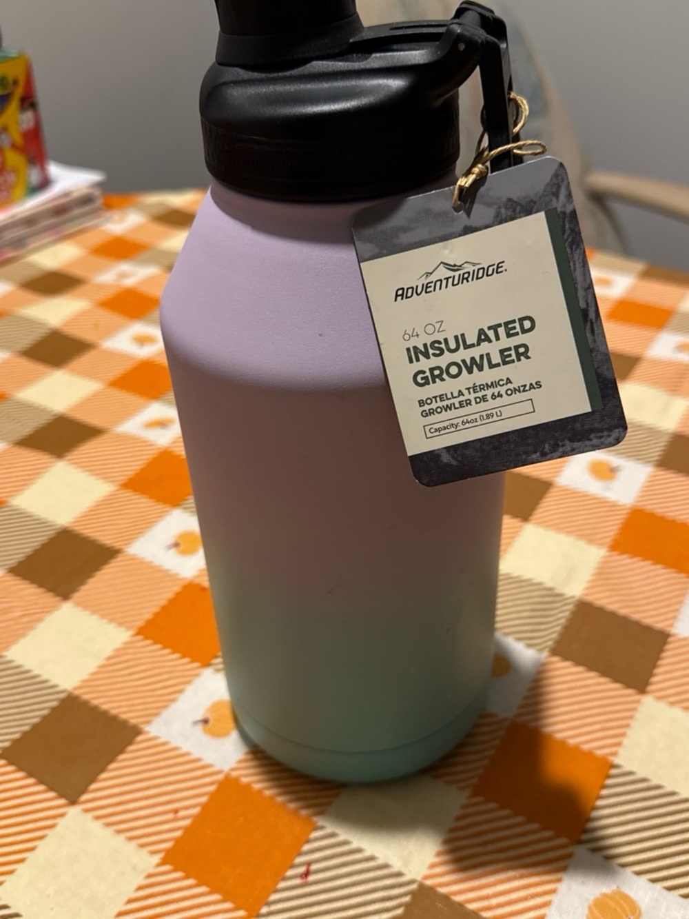 64 oz Insulated Growler - Lavender to Mint Ombre